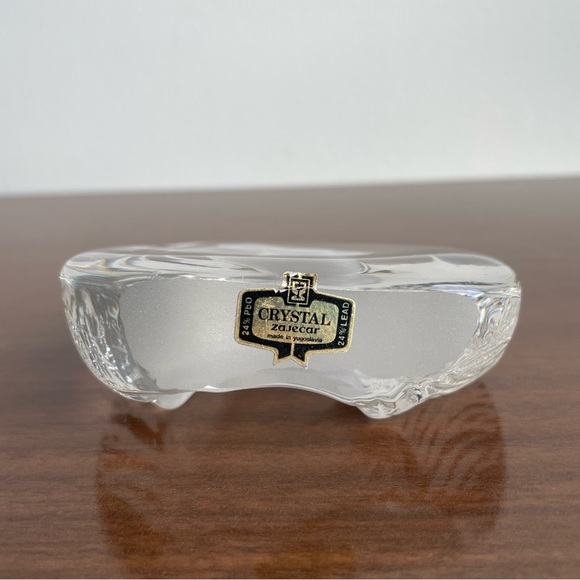 Crystal Zajecar Glass Rabbit Paperweight - Picture 8 of 8